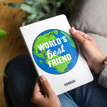 'World's Best Friend' Personalised Notebook, 3 of 7