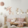 Pink Rabbit Wall Sticker Set, thumbnail 1 of 2