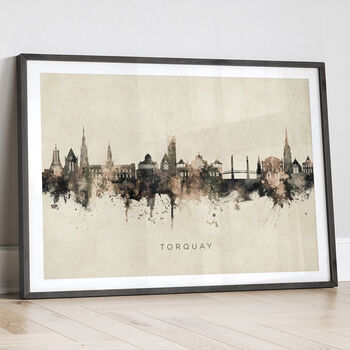 Torquay Skyline Cityscape Art Print, 12 of 12