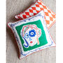 Piped Linen Cushion Cover 'The Woman's Head', thumbnail 3 of 5