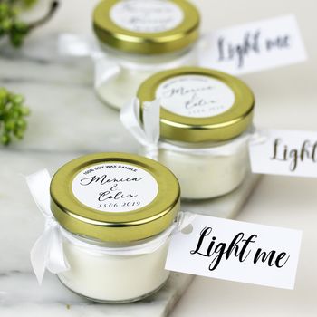 Personalised Scented Candles For Wedding Favours, 2 of 4