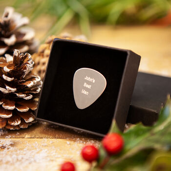 Corporate Gifting Three Personalised Silver Plectrums, 2 of 7