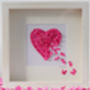 Shocking Pink 3D Framed Butterfly Heart, thumbnail 3 of 9