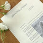 A Letter To My Husband On Our Wedding Day Personalised Keepsake, thumbnail 2 of 10