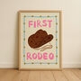First Rodeo Kids Cowboy Nursery Print, thumbnail 2 of 4