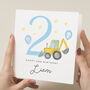 Personalised 2nd Birthday Card For Grandson, thumbnail 1 of 7