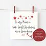 To My Mum On Her First Christmas As A Grandmother Star Card, thumbnail 2 of 5