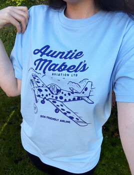'As Seen On Tv' Mabel's Aviation Ltd Screen Printed T Shirt, 3 of 3