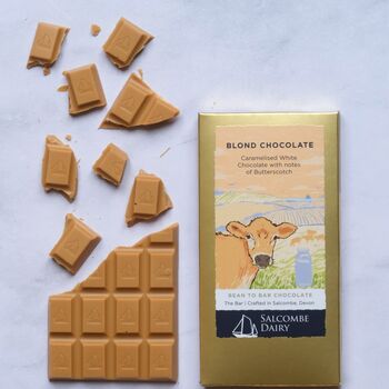 Chocolate Library In A Blue Floral Gift Box, 4 of 12