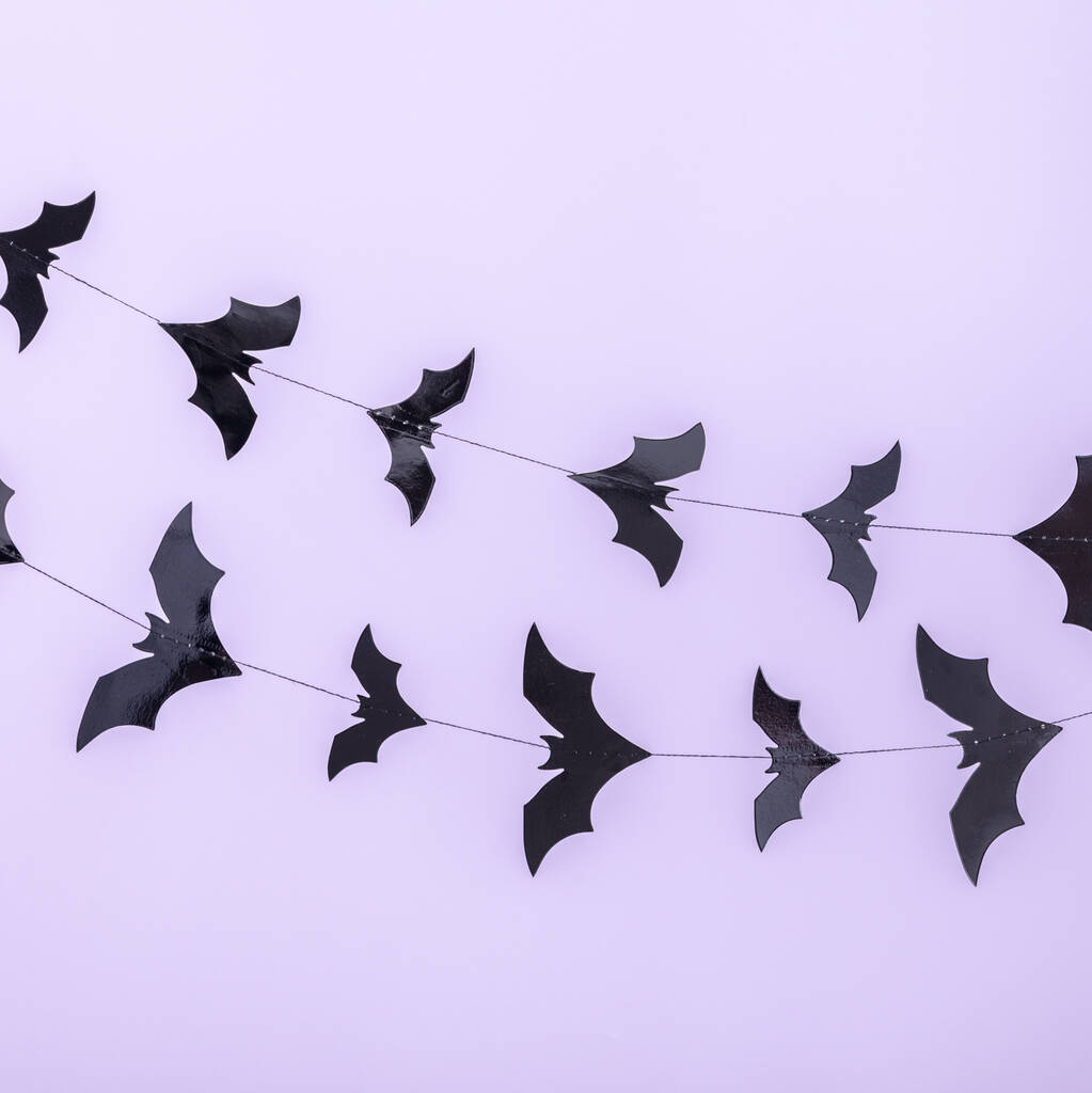 Halloween Black Bat Garland, 1 of 6