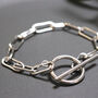 Stainless Steel Link Chain Ot Clasp Bracelet, thumbnail 2 of 8