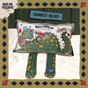 Honest Olive Mindful Pillowcase With Cuddle Arms And Positive Mantra, 2 of 9