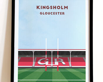 Contemporary Rugby Stadium Print Gift, Framed Or Unframed, 12 of 12