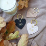 Personalised Saffiano Leather Heart Keyring, thumbnail 6 of 10