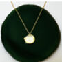 Pearl Disc With Star Gold Vermeil Necklace, thumbnail 2 of 4