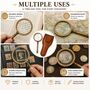 Bronze 30 Cm Magnifying Glass With Premium Leather Case, thumbnail 10 of 12