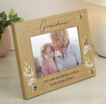 Personalised Floral Bee Mothers Day Photo Frame, 4 of 4