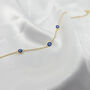 Turkish Evil Eye Gold Plated Charm Friendship Bracelet, thumbnail 1 of 6