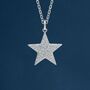 Sterling Silver Twinkling Star Necklace, thumbnail 2 of 11