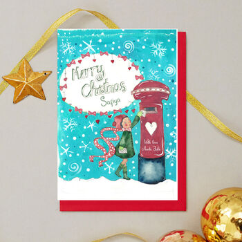 Jolly Post Box Christmas Card, 3 of 3