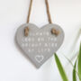 Ceramic Love Heart Hanging Sign, thumbnail 1 of 6