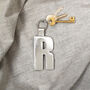 Monogram Leather Key Ring, thumbnail 6 of 10