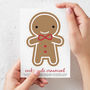 Gingerbread Man Christmas Ornament Postcard, thumbnail 3 of 5