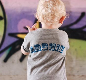 Personalised Kids Name Back T Shirt, 3 of 6