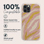 Pink Abstract Dots Biodegradable Phone Case, thumbnail 2 of 7