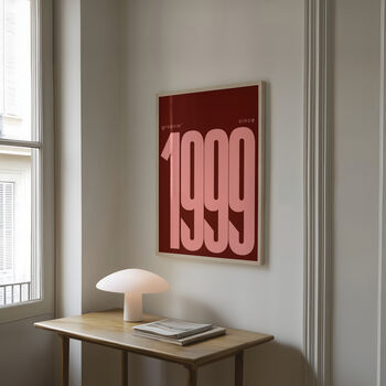 Personalised 'Groovin' Since Year Print Custom Poster, 6 of 11