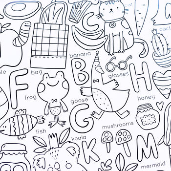 Alphabet Giant Colouring Activity Poster, 4 of 9