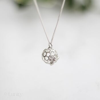 Sterling Silver Bee Necklace, 2 of 9