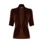 Softly Tailored Jacket In Our Chocolate Silk Velvet, thumbnail 2 of 4