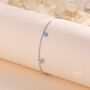 Delicate Blue Opal Charm Bracelet, thumbnail 1 of 11