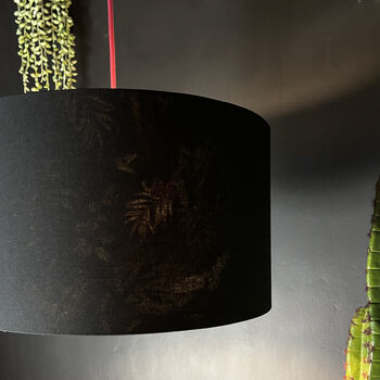 Carbon Deadly Night Shade Silhouette Lampshade In Black, 3 of 5