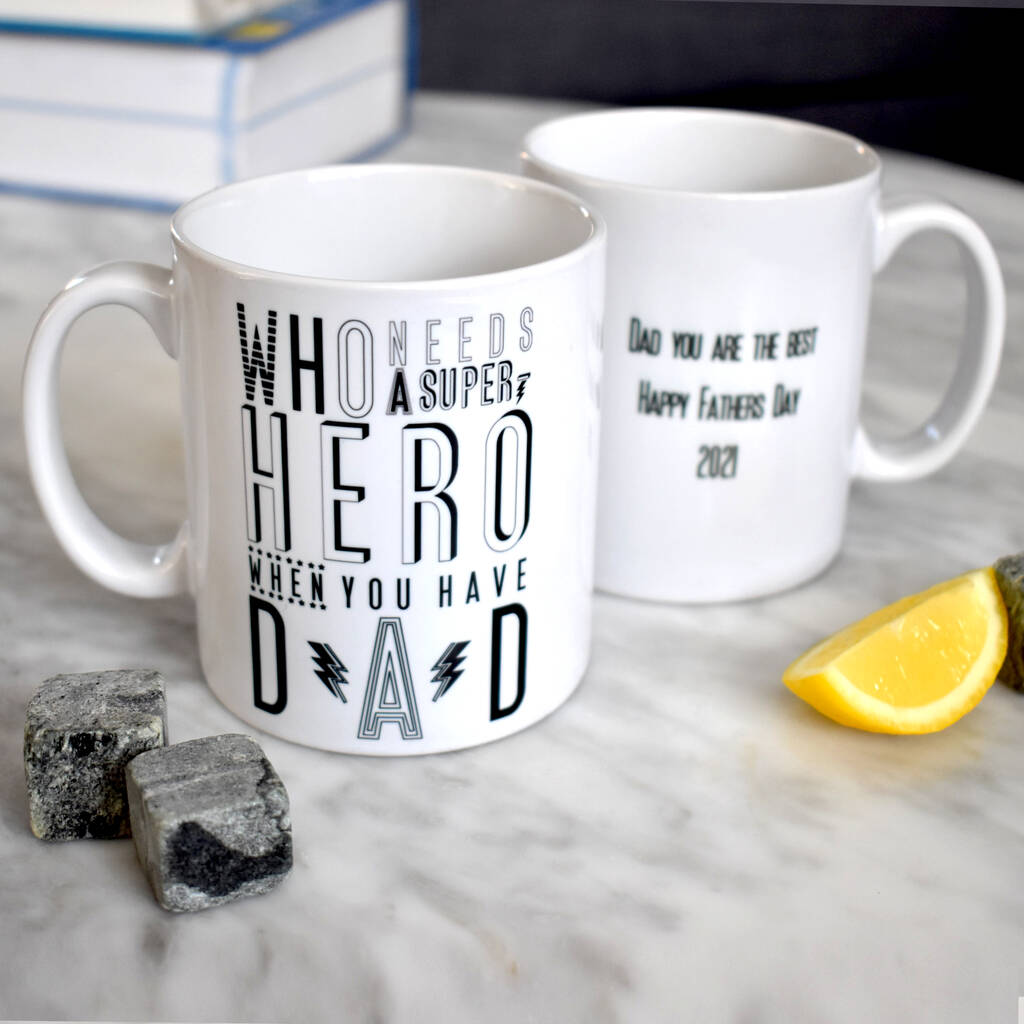 Superhero Dad Personalised Mug By Karin åkesson Design ...