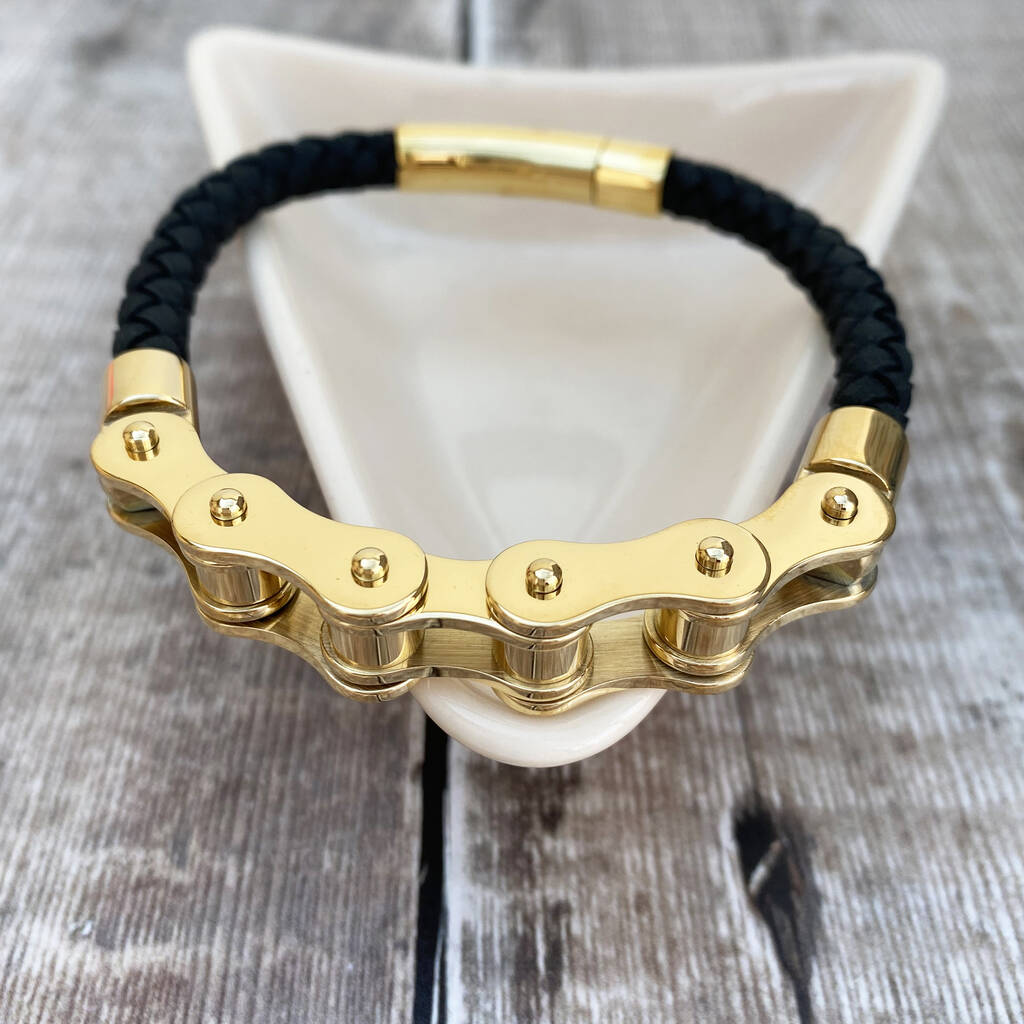 Bicycle Chain Bracelet Gold By Me and My Sport