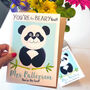 Personalised Panda Thank You Teacher Card, thumbnail 7 of 9