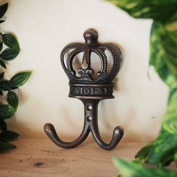 Cast Iron Queen's Crown Hook, 4 of 4