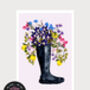 Riding Boot Bouquet Eco Print. One Print = One Tree, thumbnail 2 of 6