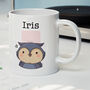 Children's Personalised Animal Owl Gift Mug, thumbnail 1 of 4
