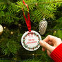 Traditional Wreath 'Merry Christmas' Decoration, thumbnail 3 of 7