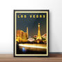 Personalised Las Vegas Vintage Style Travel Print, thumbnail 4 of 5