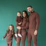 Walnut Fleeced Tracksuits Kids Ribbed Cotton, thumbnail 4 of 11