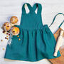 Personalized Linen Pinafore Apron For Kids, thumbnail 1 of 12