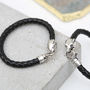 Sterling Silver And Leather Animal Clasp Bracelets, thumbnail 6 of 9
