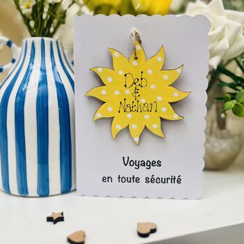 Personalised Good Luck On Your Travels Card Keepsake, 2 of 7