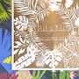 Personalised First Anniversary Tropical Paper Cut, thumbnail 7 of 9
