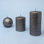 Grey Silver Candle By G Decor, thumbnail 1 of 8