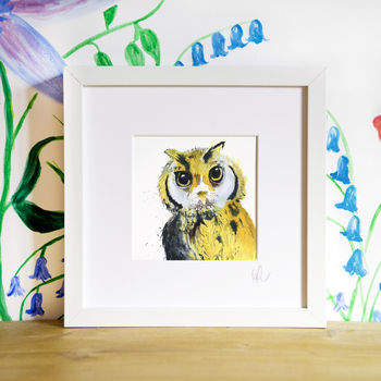 Inky Owl Illustration Print, 7 of 12